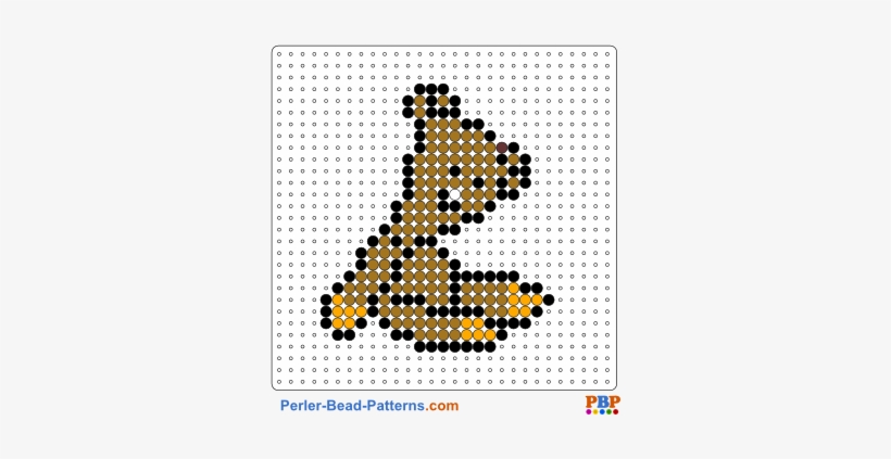Perler Bead Pattern Teddy From Mr Bean - Perler Beads Mr Bean, transparent png download