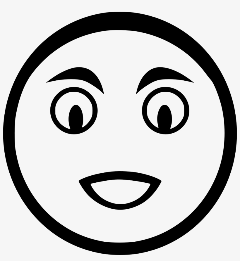 Png File - Wink Face Outline, transparent png download