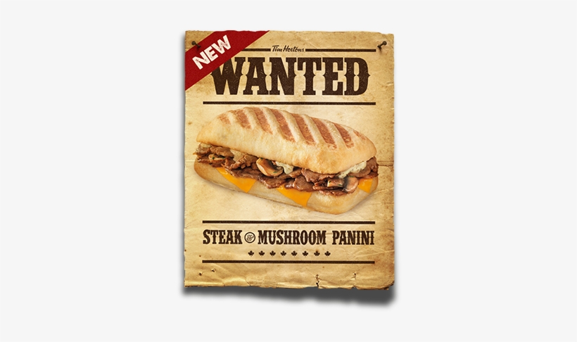Steak & Mushroom Panini - Steak Sandwich Tim Hortons, transparent png download