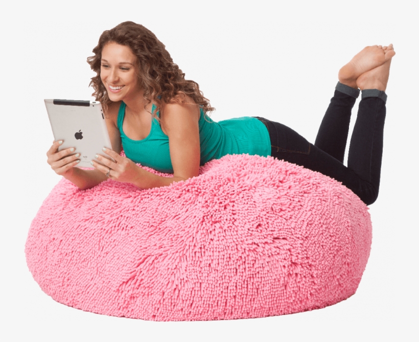 Permalink To Incredible Toddler Bean Bag Chairs Design - Big Pink Bean Bag, transparent png download