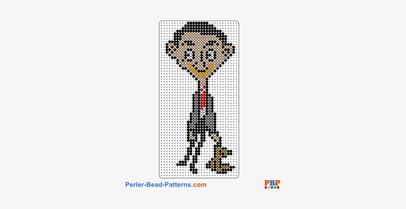 Mr Bean Pattern - Perler Bead Mr Bean, transparent png download