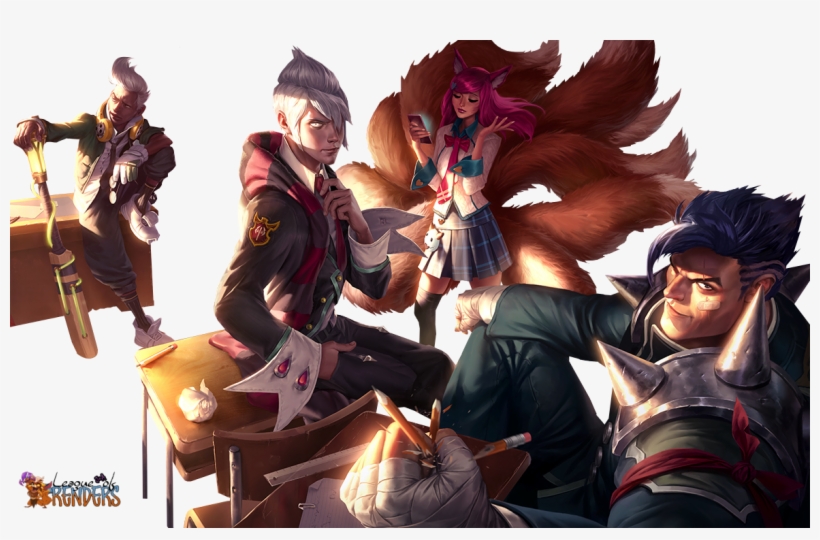 League Of Legends Lol Academy Ahri The Nine Tailed, transparent png download