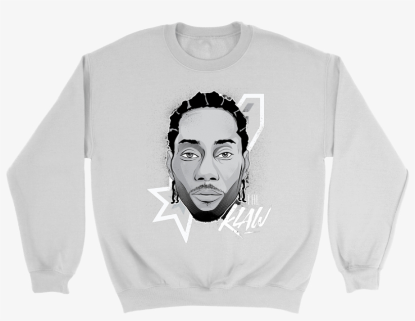 Crewneck Sweatshirt / White / S Kawhi "the Klaw" Leonard - Lomachenko T Shirt, transparent png download