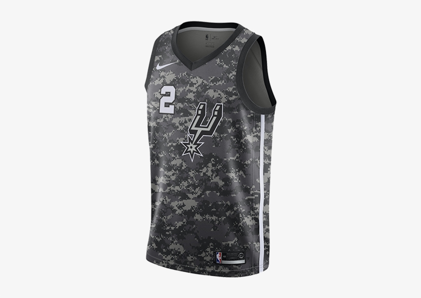 Nike Nba San Antonio Spurs Kawhi Leonard City Edition - San Antonio Spurs Uniforme, transparent png download
