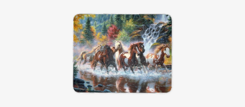 Forest Wild Horses - Horses 5d, transparent png download