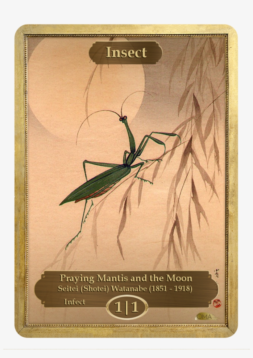 Insect Token By Seitei Watanabe - 6 6 Beast Token Kaladesh, transparent png download