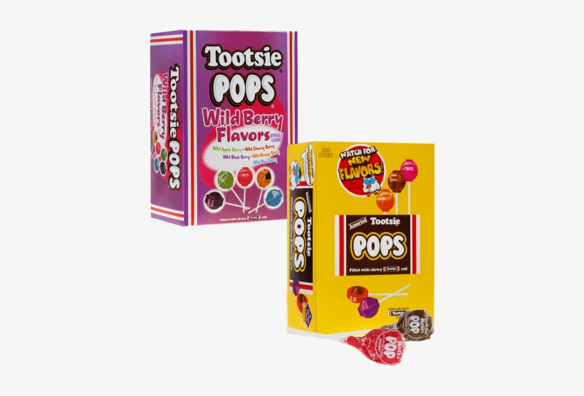 Tootsie Pops - Tootsie Pops Assorted - 100 Ct., transparent png download