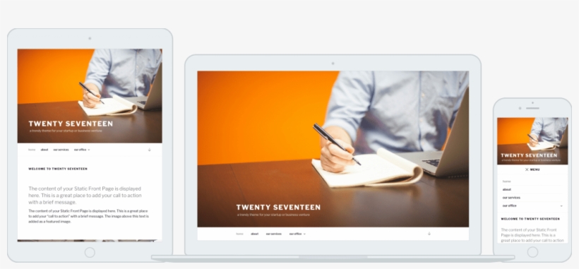 7 To Ship With New Twenty Seventeen Default Theme Wordpress - Wordpress 4.7 Twenty Seventeen, transparent png download