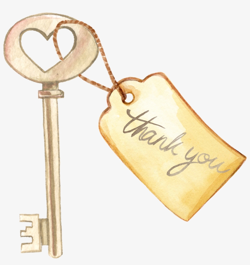 Key Tag Vintage - Calligraphy, transparent png download