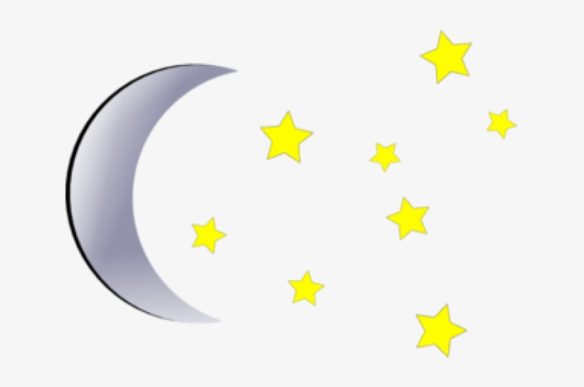 Clip Free Stock Stars And Moon Clipart - Stars And Moon Png, transparent png download