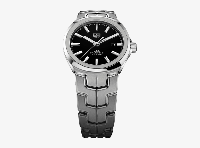 Swiss Watches Tag Heuer Uk Line Watch Store Tag Heuer - Tag Heuer Wbc2110.ba0603 Link Calibre 5 Stainless Steel, transparent png download