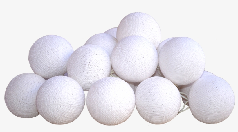 Baumwoll Kugellichterkette Schnee Weiss, Cotton Ball - Egg, transparent png download