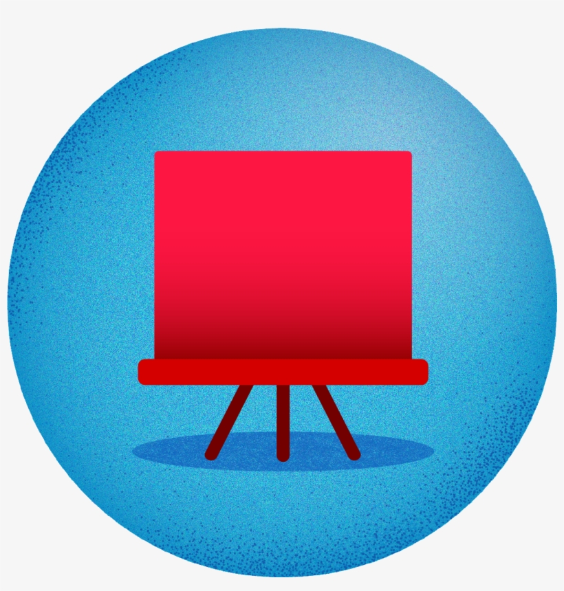 File - Blue Icon - Easel - Freesbie, transparent png download