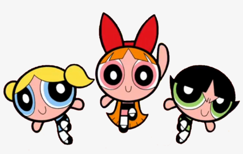 1000px-ppg1 - Powerpuff Girls July 2002, transparent png download