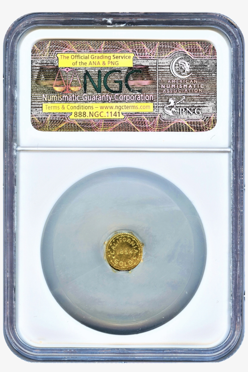 1854 Dated Cal Gold Token - 2009 S Guam Proof Clad Quarter Ngc Pf-70 Ultra Cameo, transparent png download