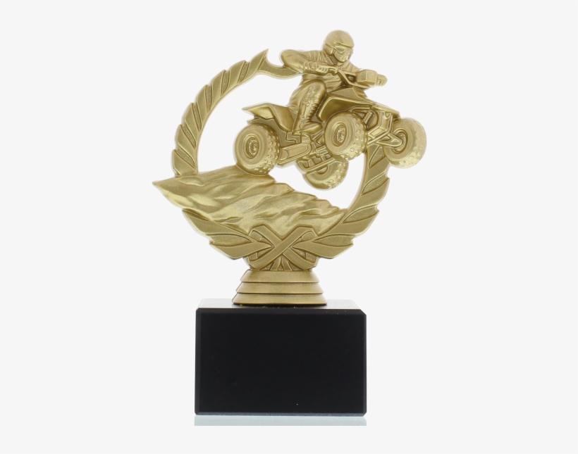 Figure Quad Bike In A Wreath 14,5cm Gold-coloured - All-terrain Vehicle, transparent png download