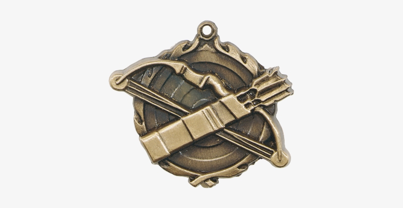 Medal, Archery - 1-3/4" Wreath Edging Quantity(1), transparent png download