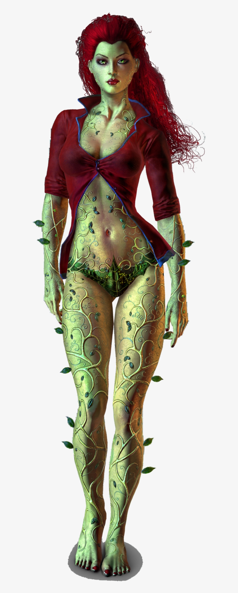 Poison Ivy Ae9602 And Possibly 15 - Poison Ivy Arkham Asylum, transparent png download