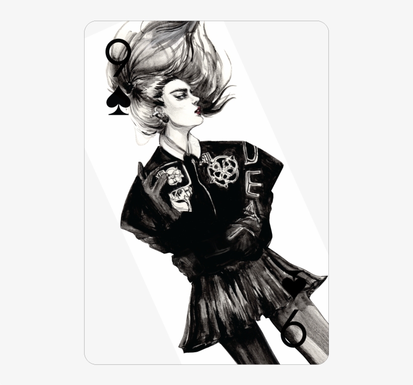 Nine Of Spades - Playing Card, transparent png download