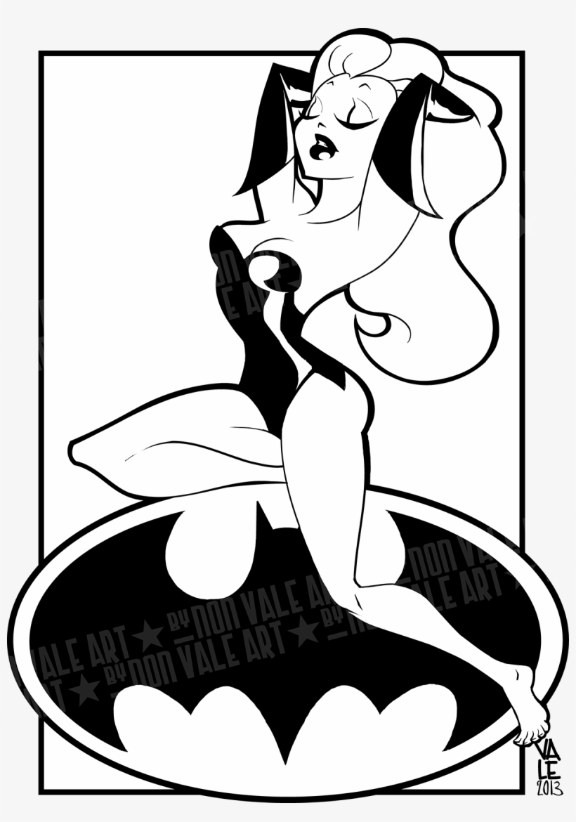 Poison Ivy Batman Clipart Black And White, transparent png download