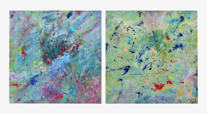 Diptych Drawing Inspiring Love - Artist, transparent png download