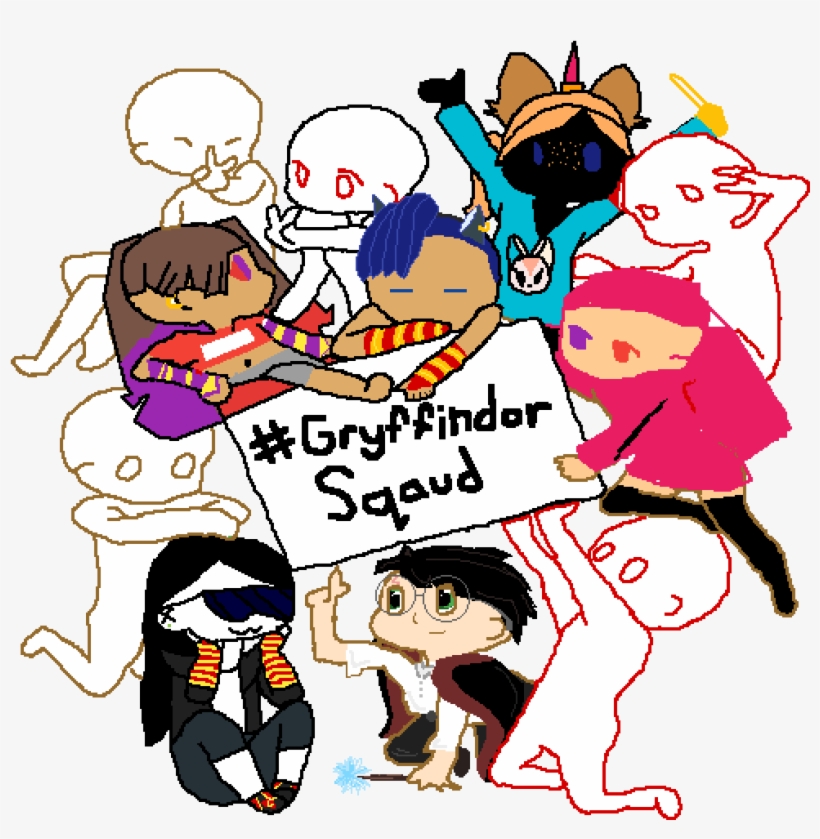 Gryffindor Squad - Art, transparent png download