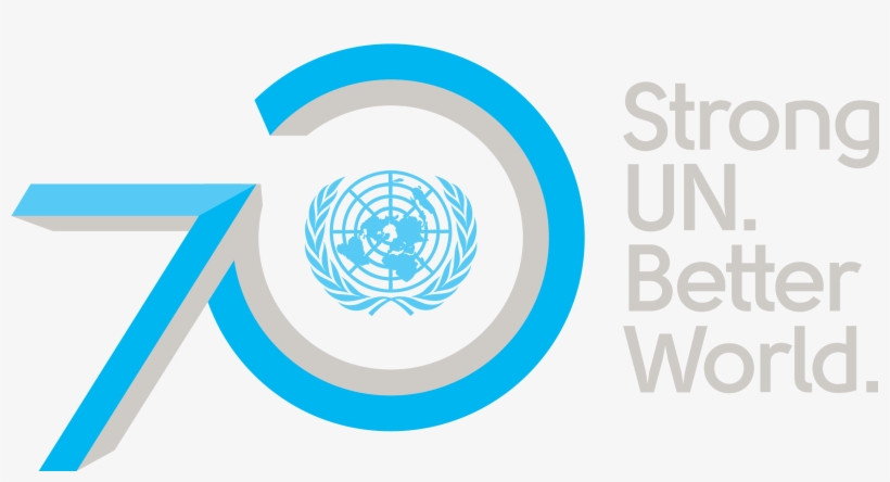 Un70 Anniversary Logo - United Nations Logo Afghanistan, transparent png download