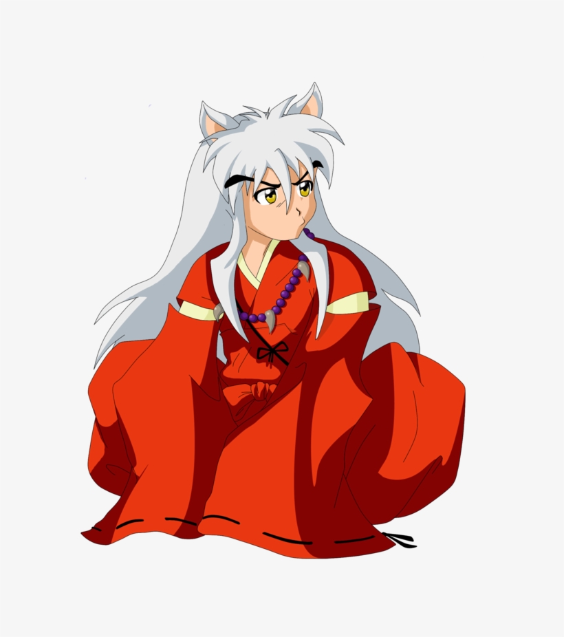 Inuyasha Leap With Sword Ready - Cartoon, transparent png download