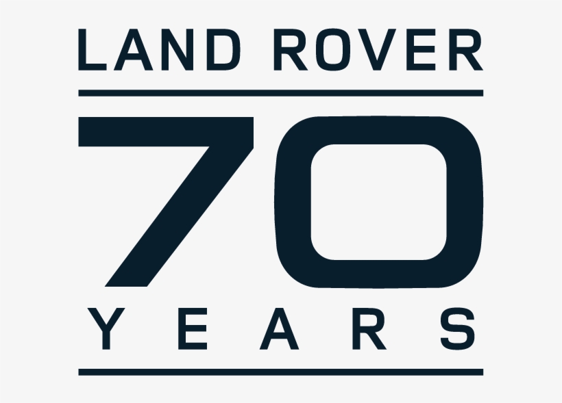 Land Rover 70th Logo Slateblue Pms C Print-01 - Land Rover 70 Years, transparent png download