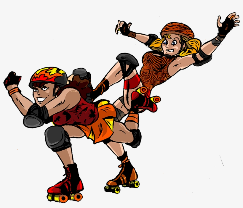 Roller Derby - Roller Skate Girl Png, transparent png download