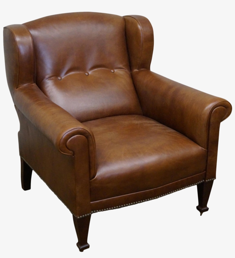 Brown Leather Tufted Chair Franklin Brown Tufted Leather, transparent png download