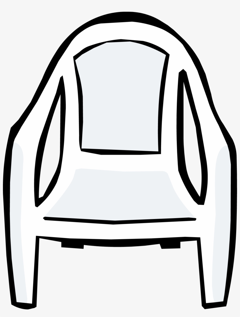 White Plastic Chair - Monobloc, transparent png download