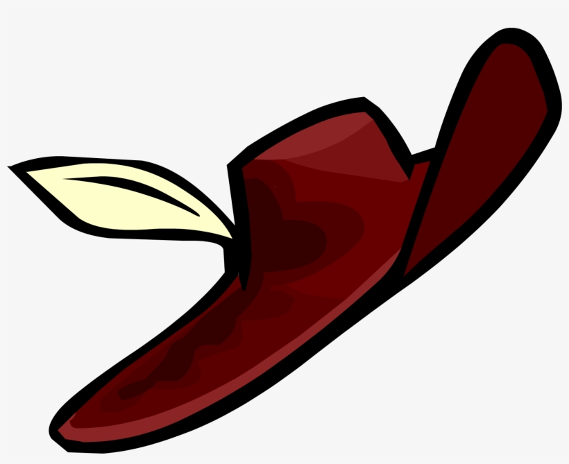 Prince Redhood's Hat - Club Penguin Feathered Hat, transparent png download