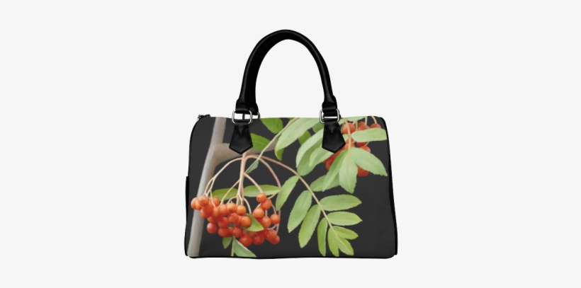 Rowan Tree Watercolor Boston Handbag - Dark Sides Of The Moon Pink Floyd Barrel Type Handbag, transparent png download