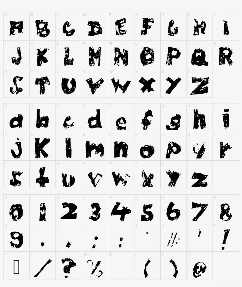 Font Characters - True To Your School Font, transparent png download