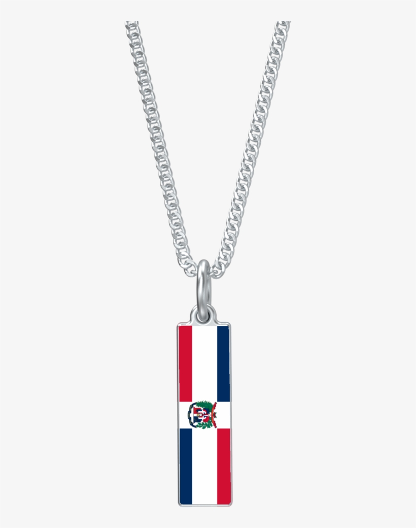 Dominican Republic Drop Pendant In Silver - Necklace, transparent png download