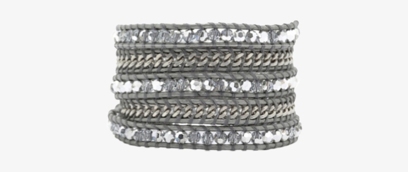 5 Wrap Bracelet Silver Chain - Bracelet, transparent png download