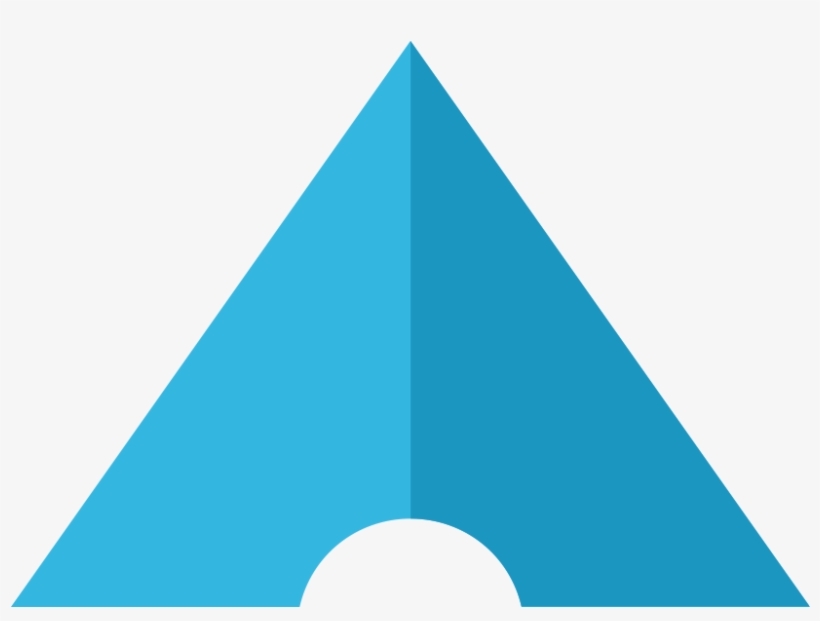 1000 Pixels Color - Triangle, transparent png download