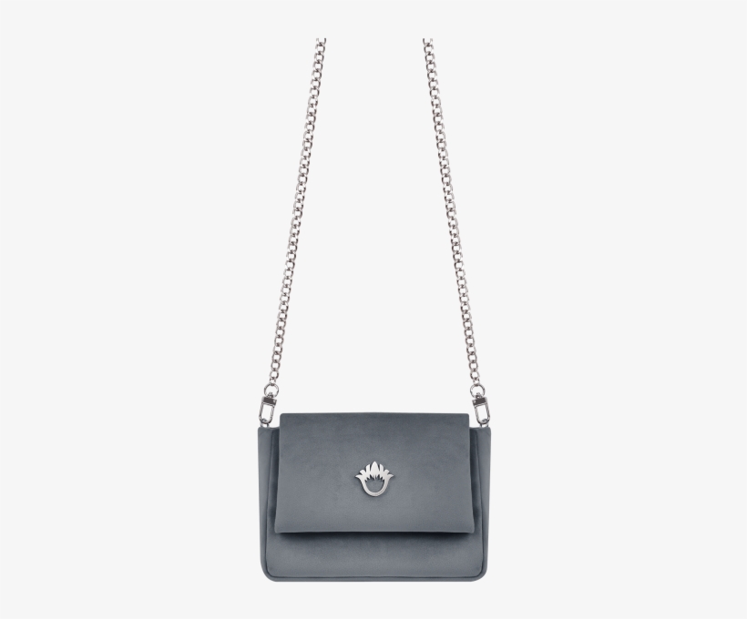 Velvet Handbag With Silver Chain And Elegant Collection - Handbag, transparent png download