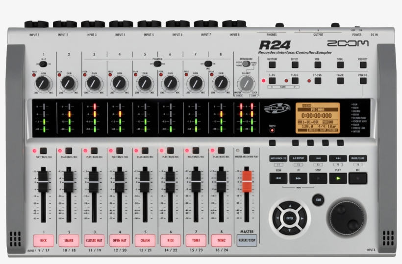 Zoom R24 - Multi-track Recorder, Interface, Controller, transparent png download