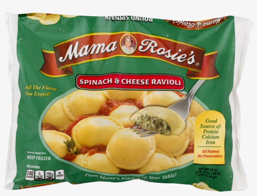 Mama Rosie's Spinach & Cheese Ravioli, transparent png download