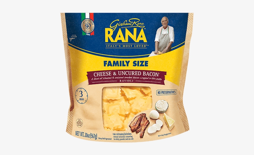 Cheese & Uncured Bacon Ravioli - Giovanni Rana, transparent png download