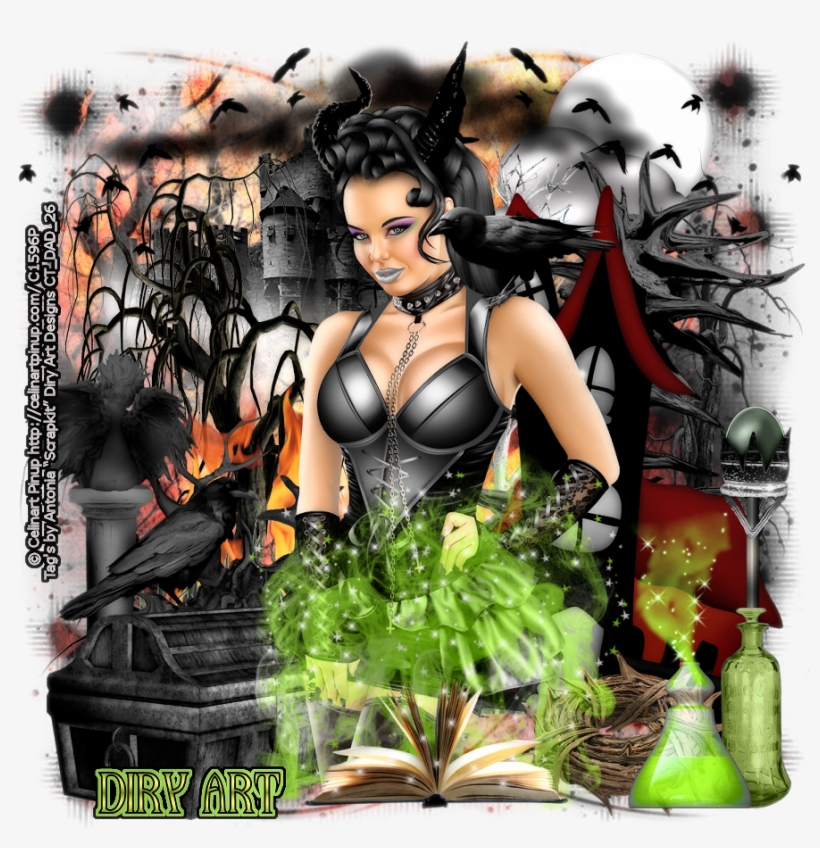 Ptu Tag´s Antonia Ct Scrapkit Diry Art Designs “maleficent - Action Figure, transparent png download
