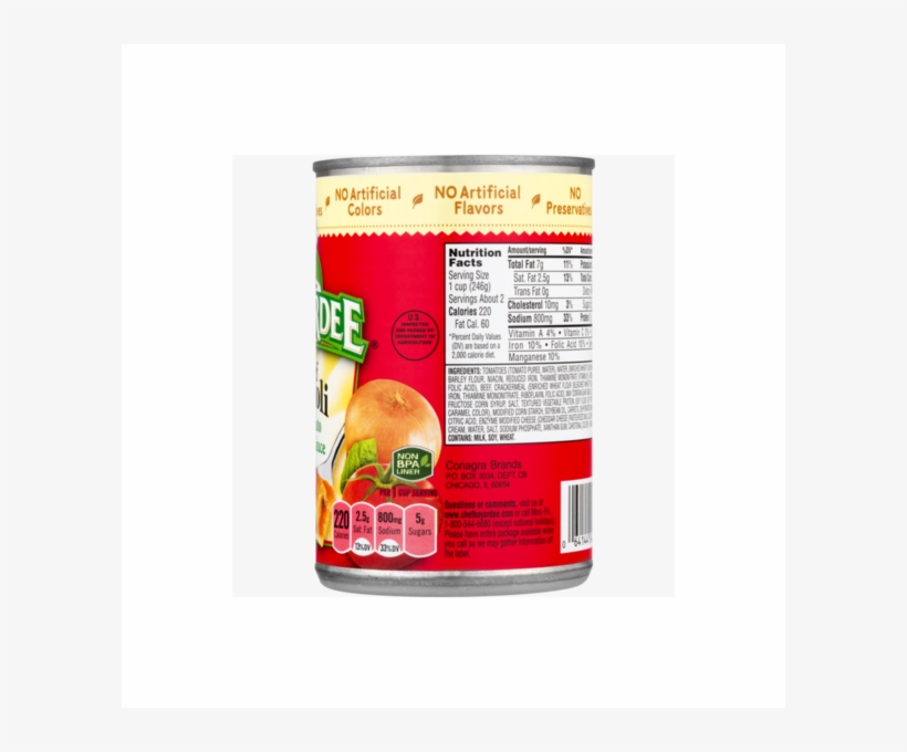 Chef Boyardee Chicken Ravioli In Tomato Sauce - 15, transparent png download