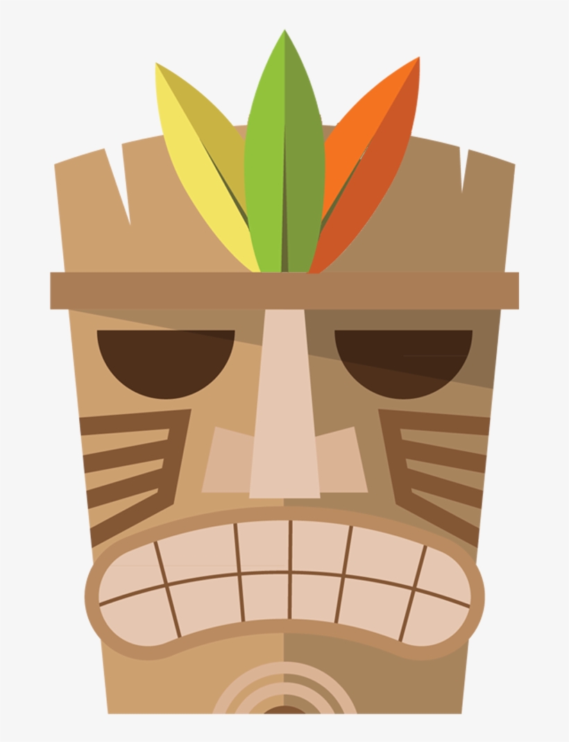 Hawaiian Clip Art Hawaiian Chiefs Face Makeup 1400 - Hawaiian Vectors Hd, transparent png download