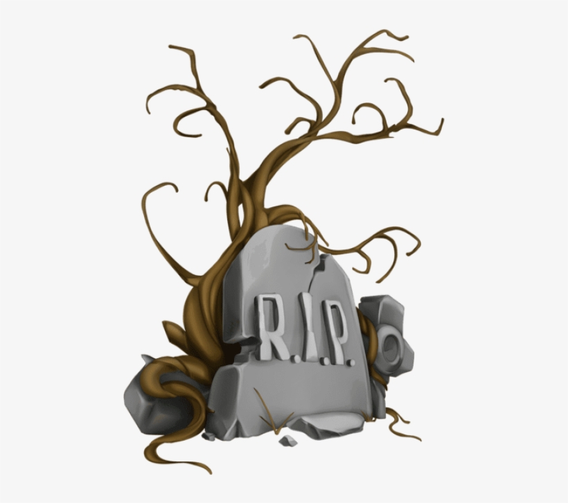 Halloween Rip Tombstone And Tree Png Clipart Image - Spookies 11: Ndas 365 Blank Journal, Trade Paperback, transparent png download