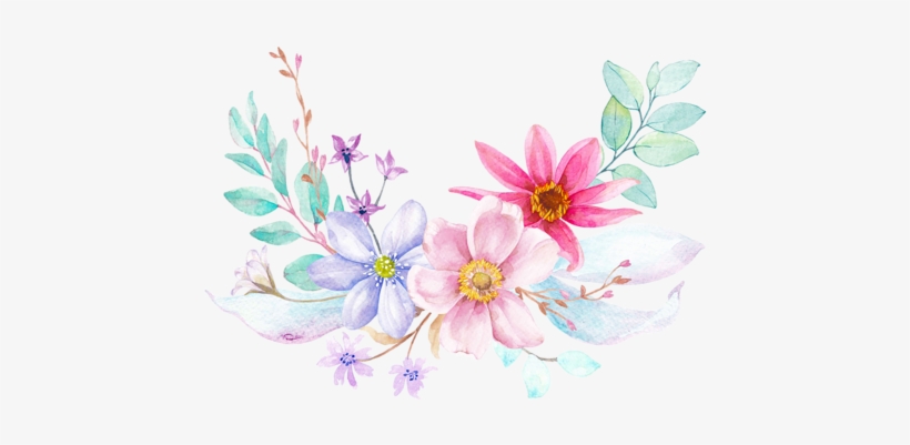 Visit - 水彩 小花, transparent png download