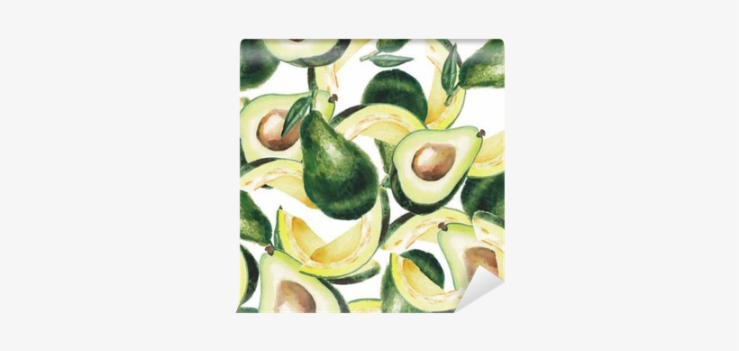 Art Print: Lenavetka87's Watercolor Avocado Set, 30x30cm., transparent png download