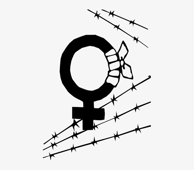 Black, Injured, Symbol, Women, Barbed Wire - Illustration, transparent png download