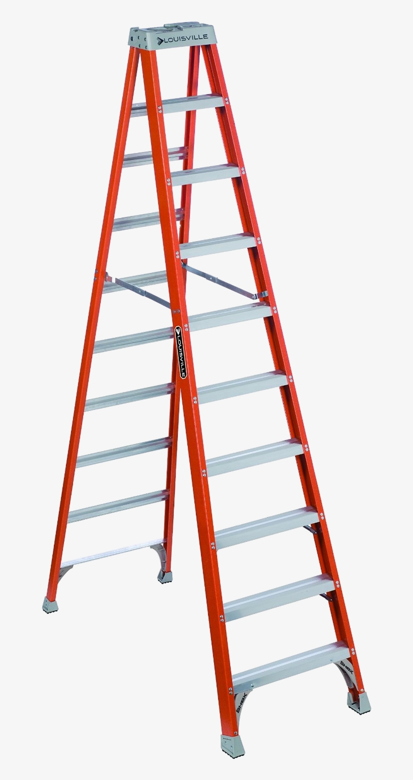 Step Ladder Png - Louisville Fiberglass Step Ladder 8 Feet, transparent png download